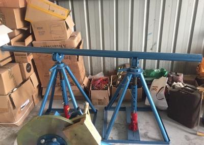 China Line Construction Wire Reel Stands , Ton Adjustable Cable Jack Stands for sale