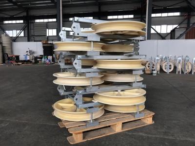 China Drei 660mm Garben-Versuchs-Wire Rope Pulley-Block zu verkaufen