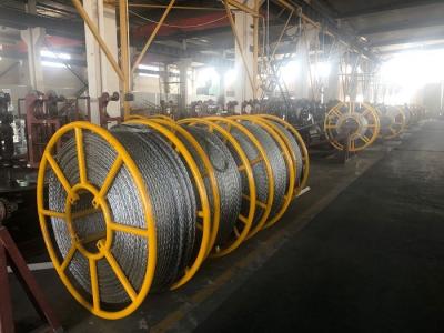 China 20mm Anti Twisting Steel Wire Rope For Three Bundled Conductors Stringing Transmission Line for sale