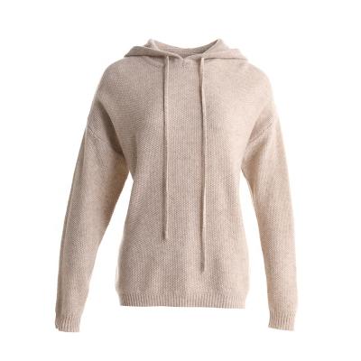 China Hot Women's Anti-Pilling 100% Cashmere Sweater With Hat for sale