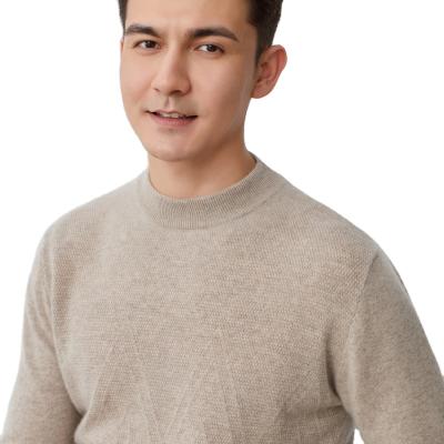 China Anti-wrinkle 100% CASHMERE SWEATER IN MEN'S PULLOVER O-NECK KNITTED SWEATER FOR WINTER FASHION for sale