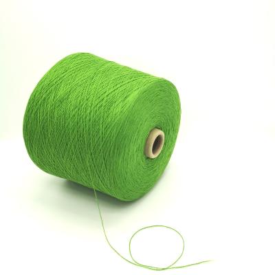 China Green Anti-Static 100 Pure Cashmere Yarn Hand Knitting Weaving And 2 Nm 26 Yarn OEM China Factory for sale