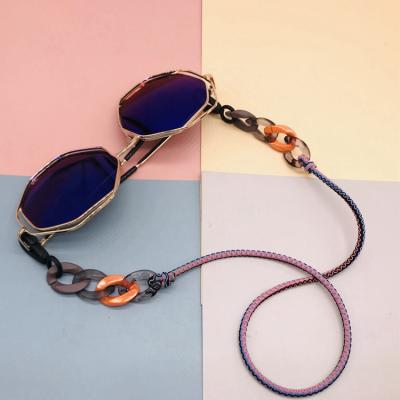 China Fashion Eco-friendly Luxury Acrylic Sheet Competitive Price Nylon Stretch Rope Holder Glasses Chains For Women Men for sale