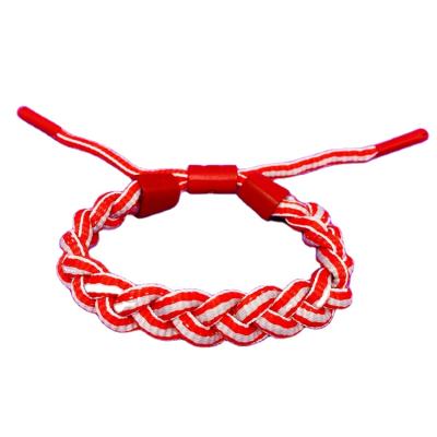 China China Suppliers TRENDY Customized Adjustable Tightness Two Colors Red Woven Charm Bracelet for sale