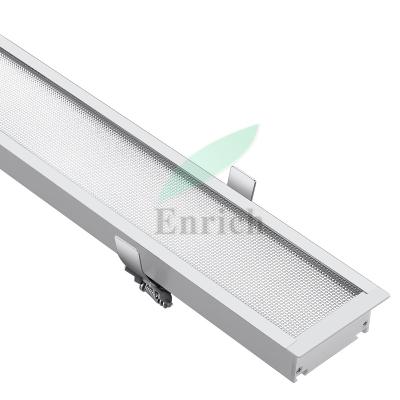 China Office Recessed Linear LED Ceiling Light 4ft 40W 4000K For Office Building for sale