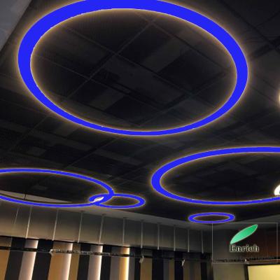 China Modern 5M Tall Height Round Shape Pendant Led Lamp With Remote RGB Color for sale