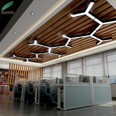 China Modern Y Shape Led Desk Light Fixture Modern Led Linear Light Desk Led Linear Pendant Light for sale