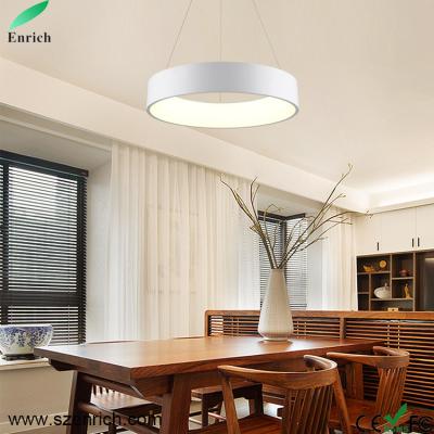 China Modern Modern Aluminum Ring Chandelier Circle LED Chandelier Cycle Pendant Light for sale