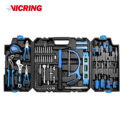 China VICRING 83Pcs Household Use Electric Hammer Screwdriver Wrench Hardware Repair DIY Tool Box Set for sale