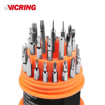 China Polypropylene VICRING Mini Phillips Screwdriver Set Laptops Phones small appliance repair tool kit for sale