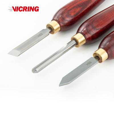 China Wholesale Industrial Woodworking VICRING Lathe Wood Chisel For Carving Use for sale