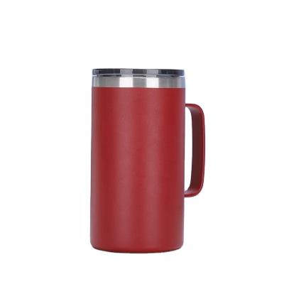 China Travel Sustainable Mug Tumbler 24oz Logo Camper Coffee Stainless Steel Mugs With Lid for sale