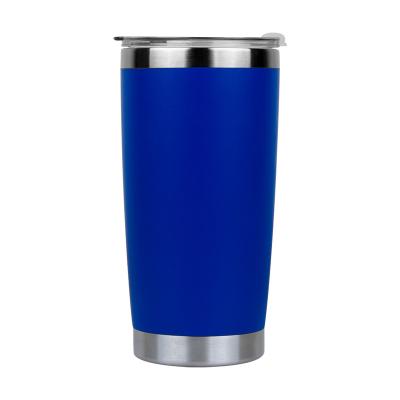 China Sustainable Wholesale Customizable 20oz Double Wall Vacuum Insulated Stainless Steel Tumbler Cup Bulk With Lid for sale