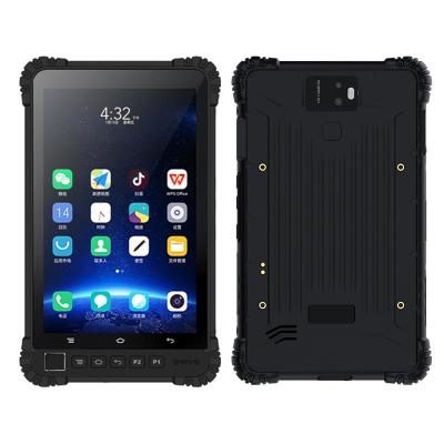 China Android 10500mAh Big Octa Battery Core 8 Inch Biometric Fingerprint 4G LTE Android IP68 Waterproof Industrial Rugged Tablet for sale