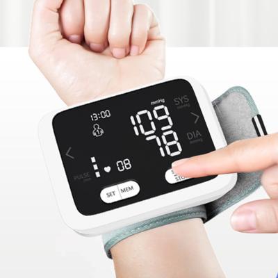 China Digital Acrylic Cheap Electric Rechargeable Bp Machine Wrist Blood Pressure Monitor for sale