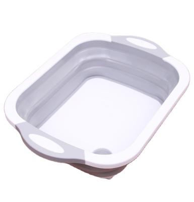 China Viable Collapsible Drain Basket Colanders Collapsible Strainer Silicone Kitchen For Fruit Vegetable Baskets for sale