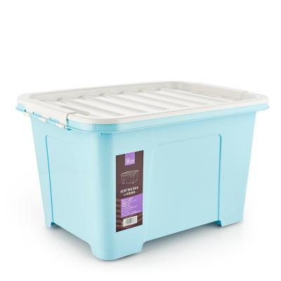 China Household Viable Plastic Items Storage Box Plastic Storage Box Clothing Storage Box With Lid for sale