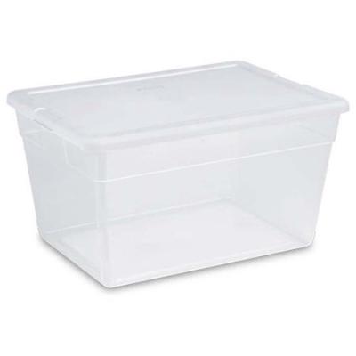 China OEM Large Clear Sustainable Household Sundries Plastic Storage Box With Lid for sale