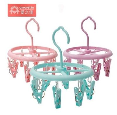 China Flexible Kids Plastic Panties Hanger Round Plastic Hanger for sale