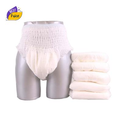 China Cheap Printed Adult Diaper Pants Super Absorption Bulk Large Size Plastic Diaper For Adult for sale