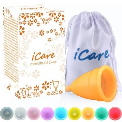 China 100% Cup, 100% Medical Grade Silicon Platinum Medical Silicone Menstrual Menstrual Cup Best Selling Reusable Lady for sale