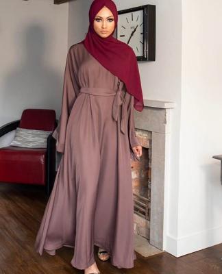 China Hot Selling Polyester+Spandex+Cotton Wholesale Islamic Clothing Abaya Kaftan MSD2001 Long Clothing Women Muslim Dresses for sale