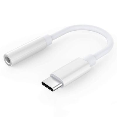 China High Quality Multimedia Type C To 3.5 Mm Jack Earphones Adapter Cable DAC USB C Jack Audio Cable Earphone For Google for sale