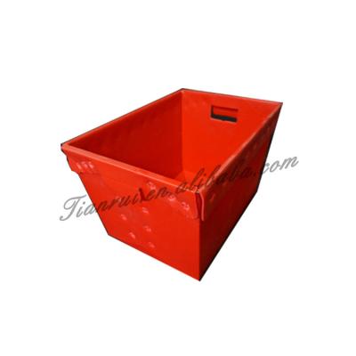 China Excellent Strength Recyclable Corrugated Box Corrugated Storage Box Plastic Gift Packaging Box for sale