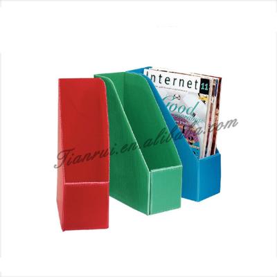 China PP Transparent / Clear Plastic Magazine Storage Rack / Desk Rack For European Market for sale