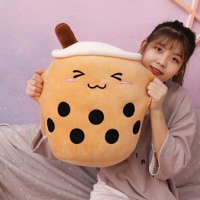 China Creative Adorable Gift Kawaii Top Selling Soft Stuffed Plush Milk Tea Cup Pillow Toy for sale