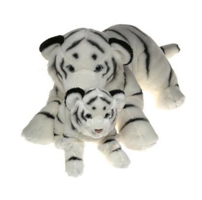 China White Tiger Brand Custom Logo Tiger Toy Promotional Plush Stuffed Animals Kids Gifts for sale