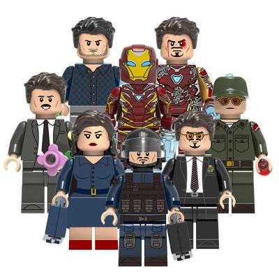 China Pepper Potts Steve Rogers Peggy Carter Mini Figures Building Bruce Banner Tony Howard Stark Super Heroes Cartoon Toy X0264 Blocks Kids Toys for sale