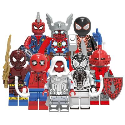 China Kids Toys Dr. Octopus Superheroes Mini Comics Building Block Cartoon Toy X0281 Super Heroes Spider Figures No Fix for sale