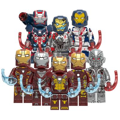 China Cartoon Toy X0267 Super Heroes Iron Legions Patriot Tony Stark Mark 24 Mark 29 Mark 30 Man Mini Action Figures Building Blocks Kids Toys for sale