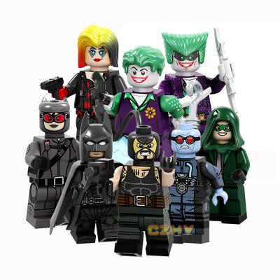 China Cartoon Toy D.C. Thug Super Heroes Bane Ridder Mister Freeze Catwoman Antihero Mini Building Block Educational Toy PG8186 for sale