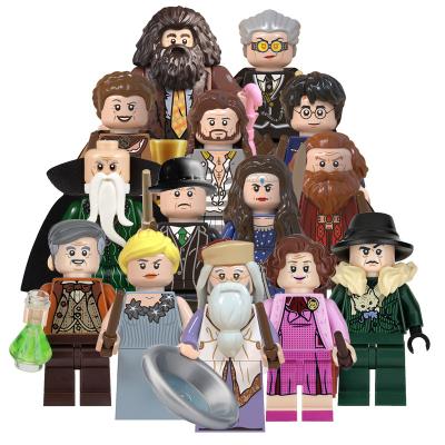 China Cartoon Toy Movie Harry Series Potteres Sirius Hooch Hagrid Umbridge Flower Ravenclaw Slytherin Mini Blocks Figure Toys for sale