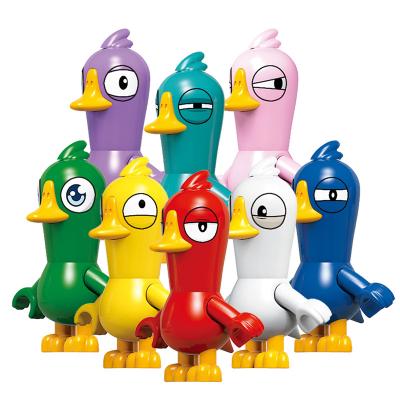 China The Famous Goose Duck Series Assembly Figures Mini Cartoon Toy RZL0006 Building Block Game Theme Toys For Children for sale