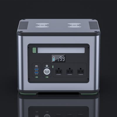 China Type C Portable Power Station 2000w with USB UPS Power Supply for Outdoors AC Outlets Solar Battery Generator with no Solar Panel for sale