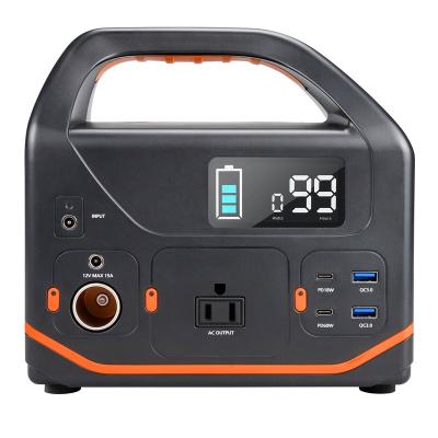 China Type C China Portable Power Station for Outdoor 300w on-board emergency power supply for Camping Backup Battery Pack Power with 110V AC for sale