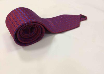 China Extra Long Neckties Mens Suit Accessories , Mens Shirt Collar Accessories Fuchsia Color for sale