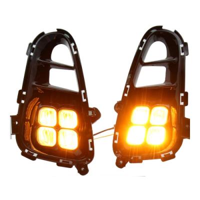 China YES Led Drl Daytime Running Lights Fog Lamp For Kia Picanto 2017 Turn Signal 2018 2019 Yellow for sale