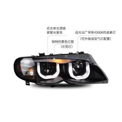 China ABS 2001-2004 Modified E46 Angel Eyes For Lamp 4 3 Series Main Doors for sale