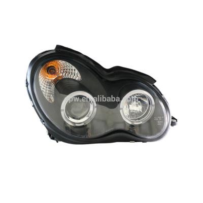 China W203 C63 C200 C230 C280 C300 LED Angel Eyes Car Black Housing Head Lights APJ05817 for sale