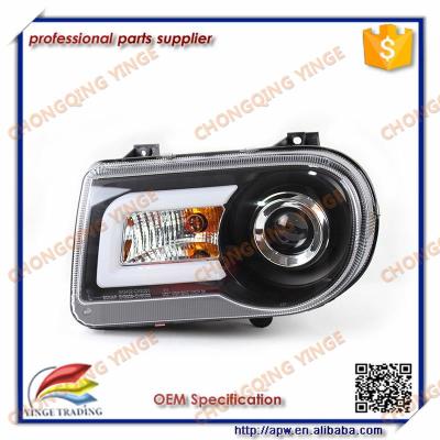 China For Chrysler 300C 05-10 Head Light With LED Strip U Modify Car Accessories APJ05958 for sale