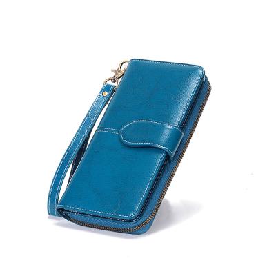 China 2022 best-selling fashion manufacturer customized NEW modern ultra-thin waterproof black high quality handmade retro PU wallet for sale