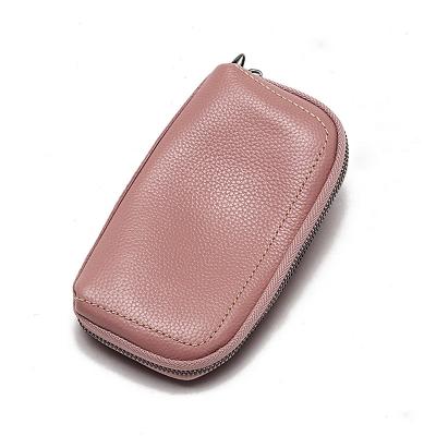 China Latest PORTABLE Carteras De Dama Carteira Feminina Genuine Leather Ladies Fashion Clutch Purse Wrist Card Holder Fancy Wallets For Women for sale