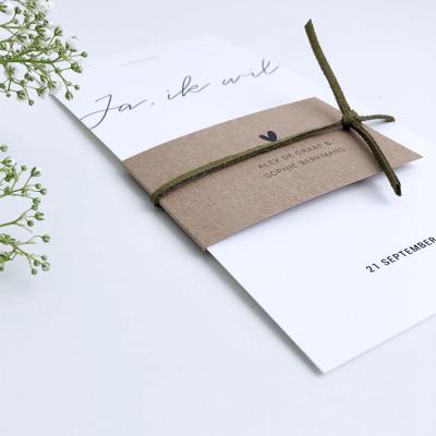 China Europe 2021 Elegant Festival Hardcover Wedding Invitations Cards With Packaging for sale