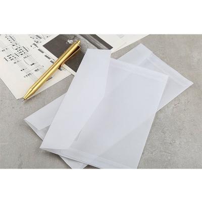 China Recycled Materials 4x6 Elegant Frosted Translucent Paper Envelopes Gift Invitation Packaging Envelopes for sale