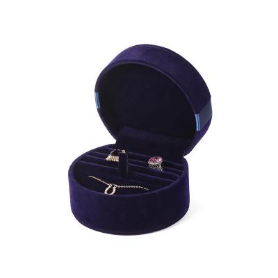 China Luxury Gift Velvet Necklace Jewelry Packaging Ring Box For Jewelry Bracelet Storage Organizer In Fashionable Jewelry Box for sale