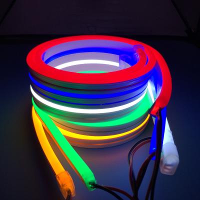 China Hotel 6mm 8mm DC12V RGB Waterproof Silicon IP67 Glue Cable Strip Rope LED Neon Light for sale